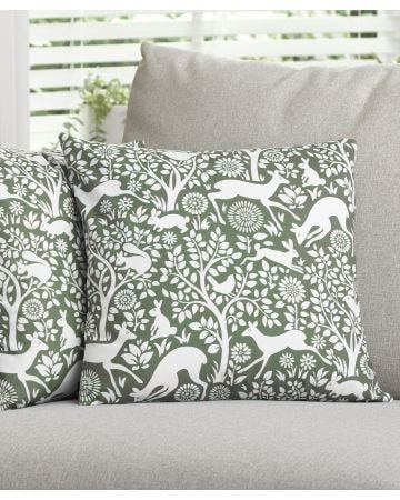 Pack of  2 Woodland Cushion Covers