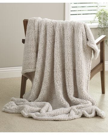 Pack of 2 Sherpa Throws