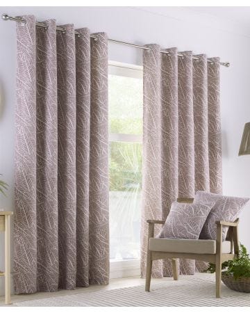 Madison Leaf Print Curtains