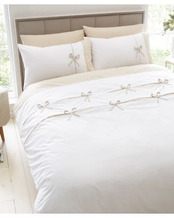 CATHERINE LANSFIELD LOFT MILO BOW DUVET SET