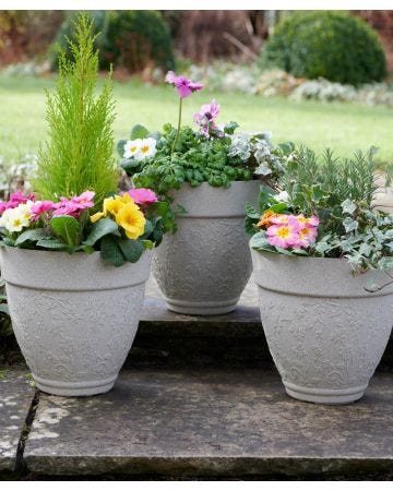 Floral Design Planters 3 Pack