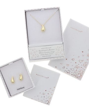 Raindrop Necklace and Earring Set