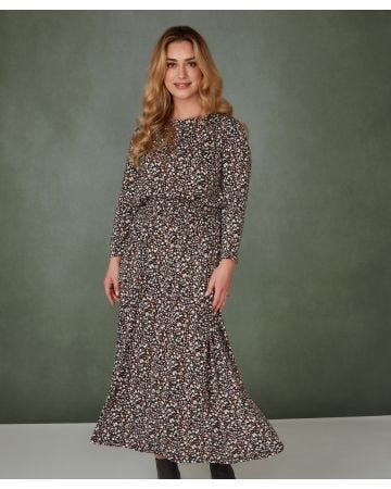 First Avenue Printed Midi Dress
