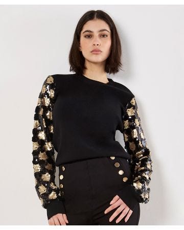 Apricot Sequin Detail Jumper