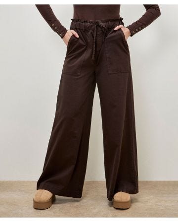 Apricot Wide Leg Trouser