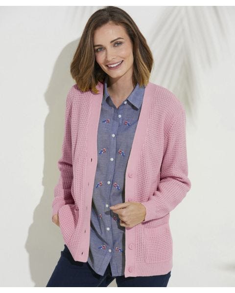 Waffle Cardigan