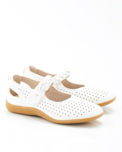 Cushion-walk Touch-fasten Strap Shoe