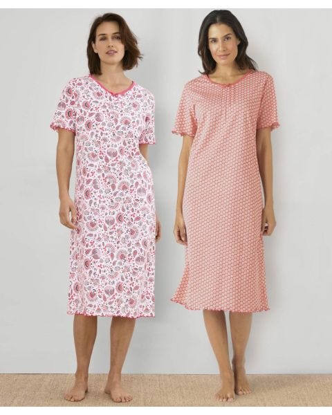 Pack of 2 Cotton Nightdresses
