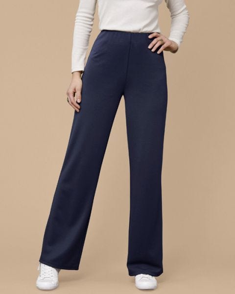 Secret Stretch Ponte Wide-leg Trousers