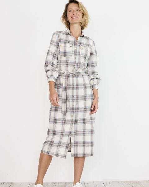Check Shirt Style Dress