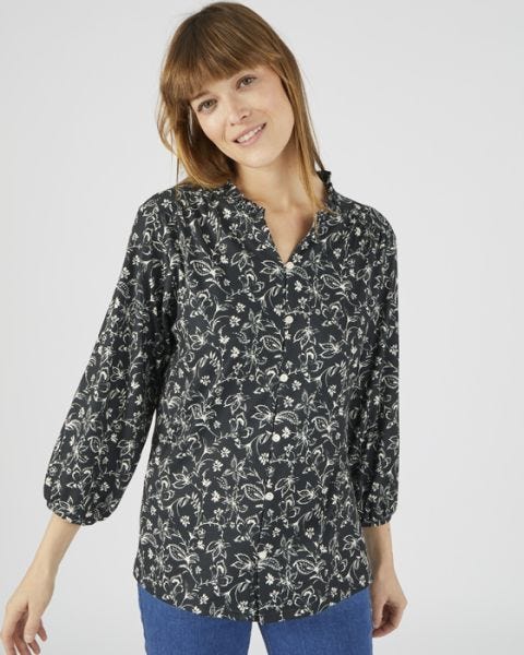 Printed Blush Blouse