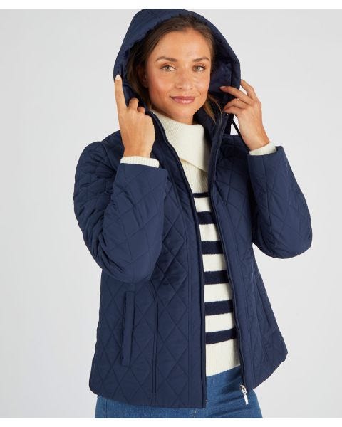 Rain Bouncer Quilted High Neck Parka