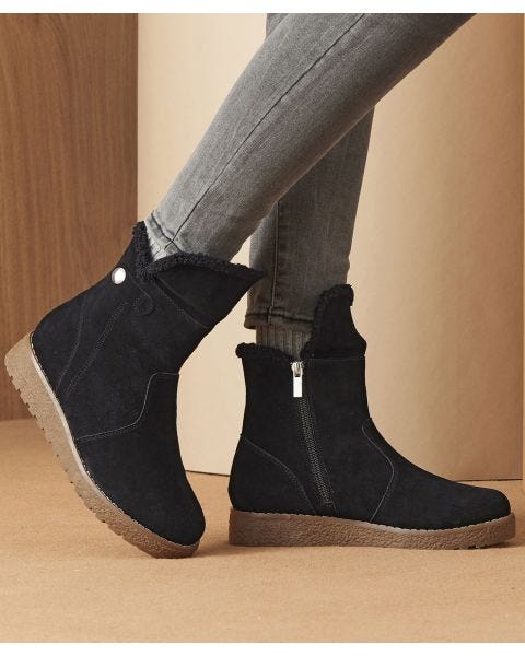 Thermolactyl Suede Boots
