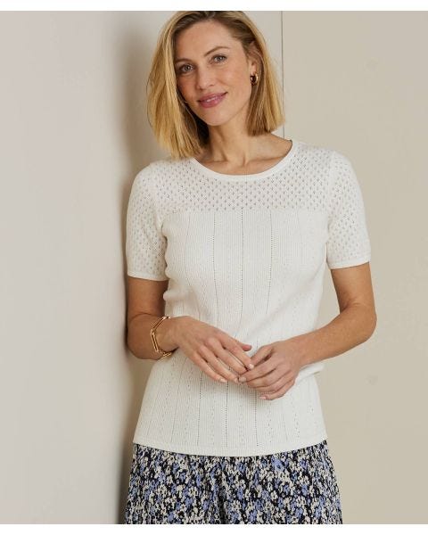 Cotton Rich Pointelle Jumper