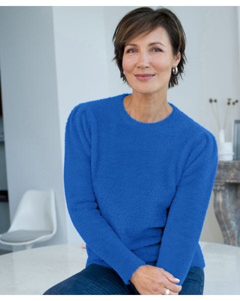 Super Soft Shoulder Pleat Jumper