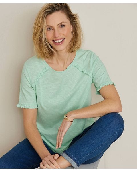 Ruffle Trim T-shirt