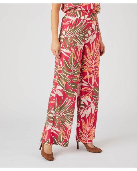 Climatyl Printed Wide-leg Trousers