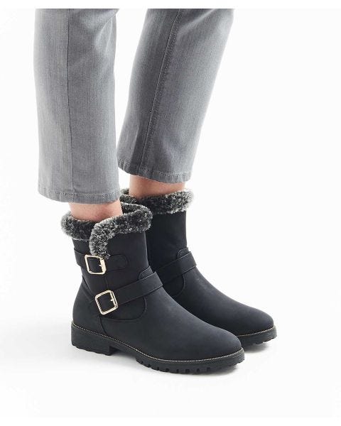 Cushion-walk Suede-look Boots