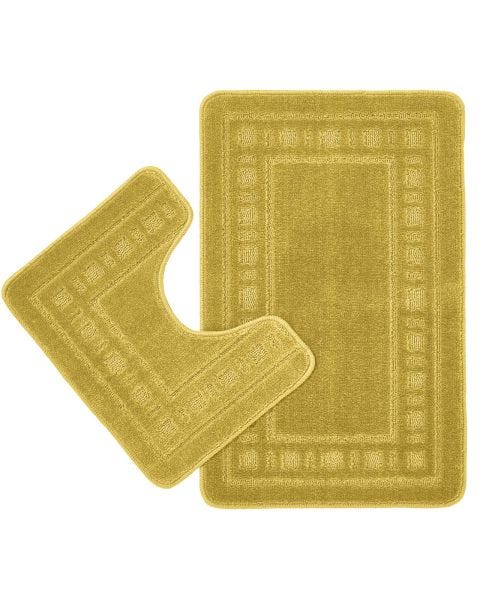 Armoni Non-Slip Pedestal & Bath Mat Set