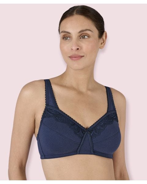 Pack of 2 Non-wired Lace Trim Bras