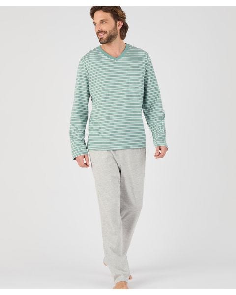 Men's Long Sleeve Jersey Pyjamas