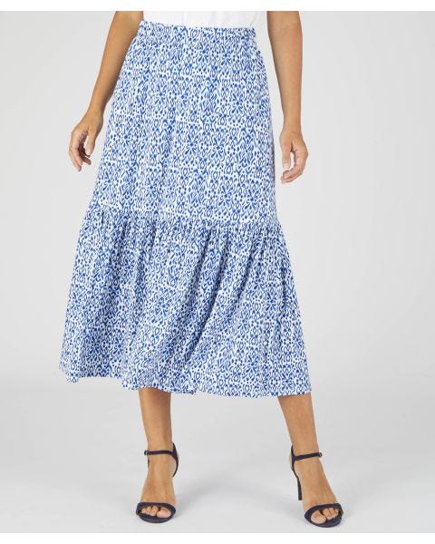 Printed Jersey Skirt