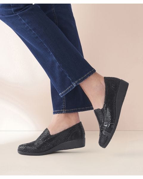 Printed Slip On Moccasin