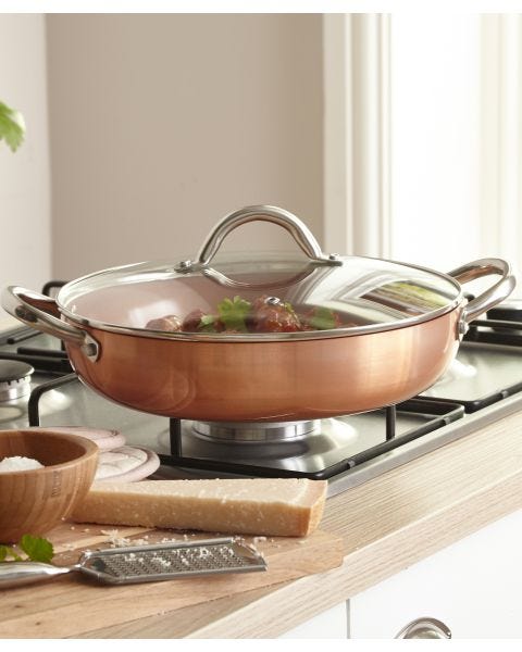 Ceramic Non-Stick Casserole Pan with Lid