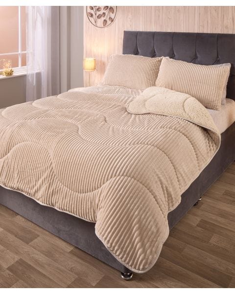 VELVET CORD COVERLESS DUVET
