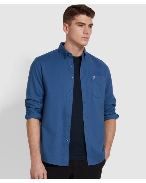 Farah Oxford Plain Long Sleeve Shirt