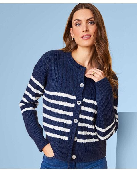 Thermolactyl Cable Detail Cardigan