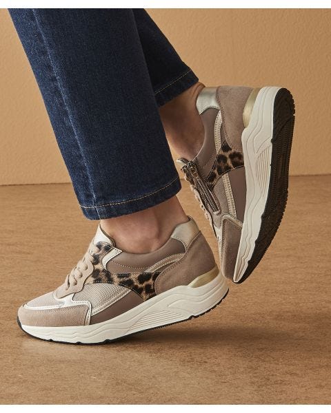 Amortyl Animal Print Running Trainers