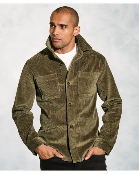Brook Taverner Washed Cord 8W Overshirt