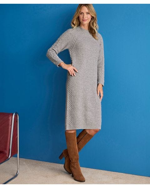 Thermolactyl Cable Knitted Dress