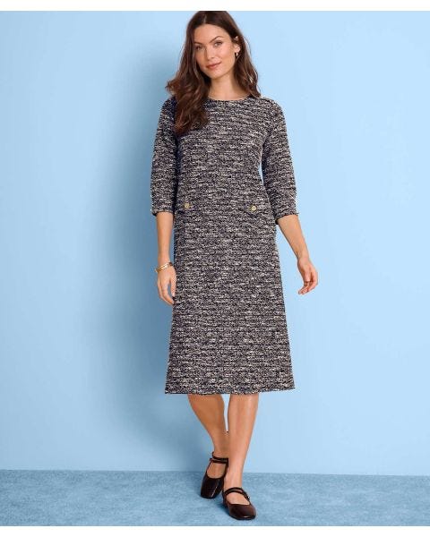 Tweed Shift Dress
