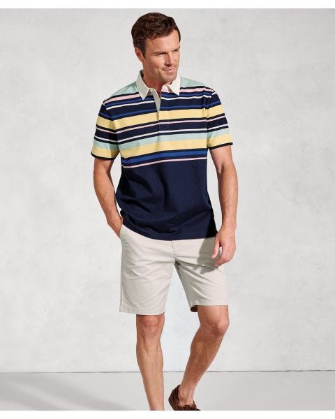 Brook Taverner - Walken SS Irregular Stripe Rugby Shirt