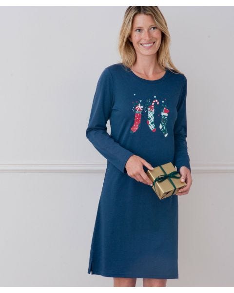 Long Sleeve Christmas Nightdress