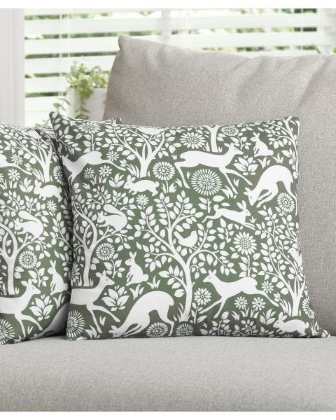 Pack of  2 Woodland Cushion Covers
