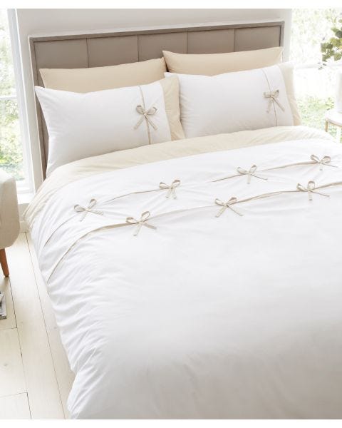CATHERINE LANSFIELD LOFT MILO BOW DUVET SET