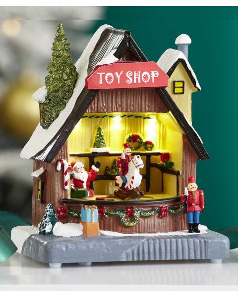 Lit Christmas Toy Shop