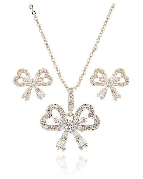 Bow necklace & Earring Set