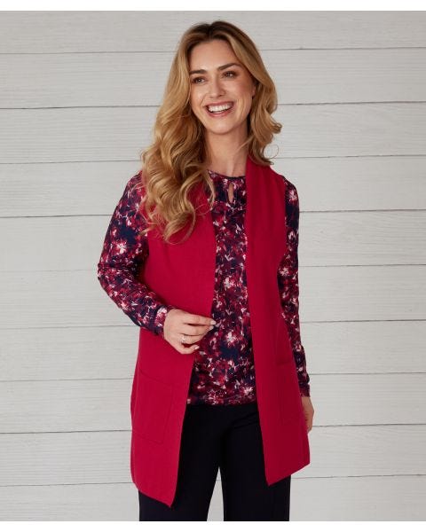 First Avenue Knitted Cardigan Waistcoat