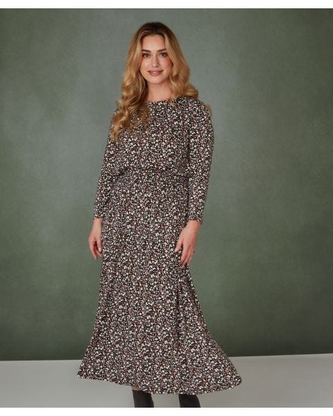 First Avenue Printed Midi Dress