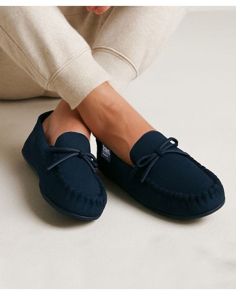 Totes Isotoner® Mens Herringbone Lined Moccasin