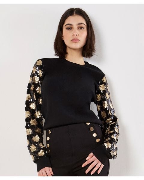 Apricot Sequin Detail Jumper